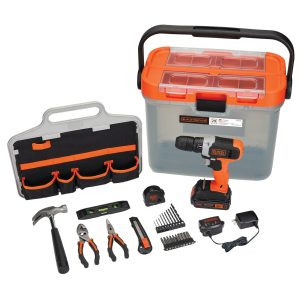 20V MAX* POWERCONNECT  Cordless Drill with 28-Piece Home Project Kit and Tool Box. Battery and Charger Included