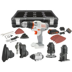 20V MAX *POWERCONNECT  MATRIX  Cordless Drill and 6-Piece Power Tool Combo Kit. Battery and Charger Included (White)