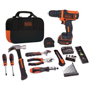 12V MAX* Cordless Drill/Driver With 59-Piece Project Kit and Tool Bag. Battery and Charger Included