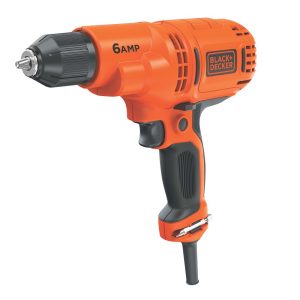 Electric Drill Driver Kit.  3/8 In.. 6.0 Amp Corded