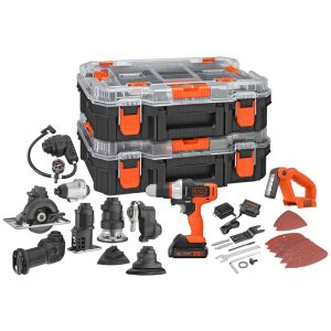 20V MAX *POWERCONNECT  MATRIX  Cordless Drill with 10 Attachments and Strorage Case. Battery and Charger Included
