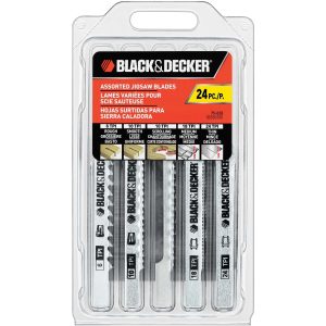 Jigsaw Blades Set. Assorted. Wood And Metal. 24-Pack